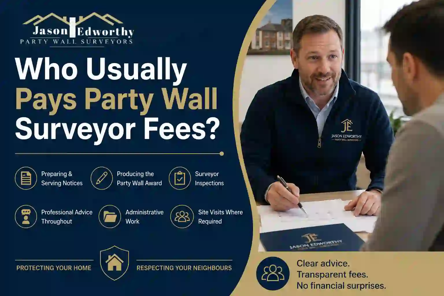 Who Usually Pays Party Wall Surveyor Fees Saltdean?
