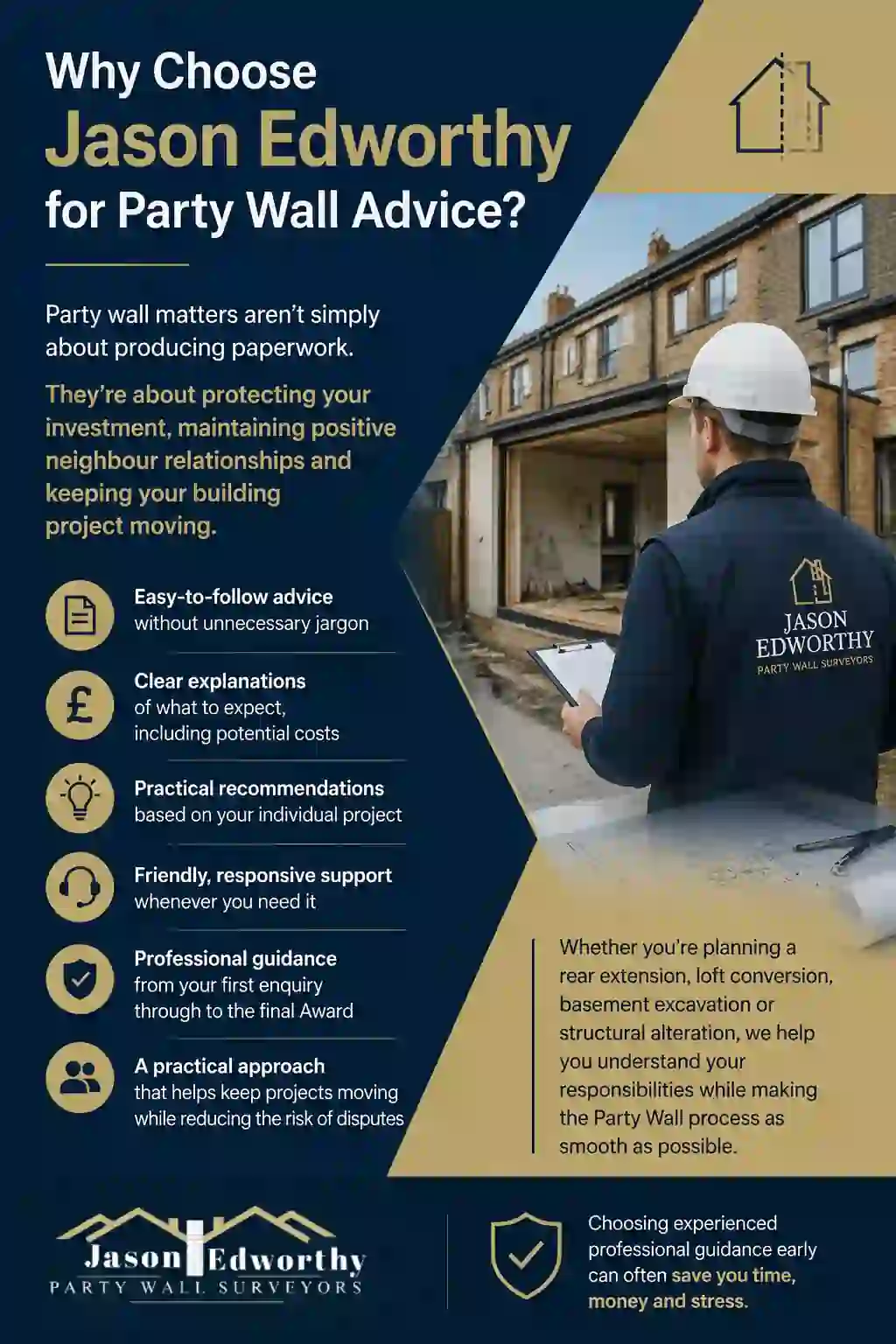 Why Choose Jason Edworthy for Party Wall Advice Saltdean?